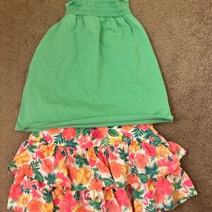 Floral Ruffle Skirt for Kids